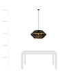 Malia 1 Sort/Guld pendellampe - Ø42 cm, E27, 230V, uden lyskilde