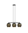 Malia 3 Sort/Guld pendellampe - Ø15 cm, E27, 230V, uden lyskilde