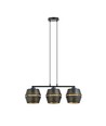 Malia 3 Sort/Guld pendellampe - Ø15 cm, E27, 230V, uden lyskilde
