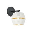 Malia K1 Hvid/Guld væglampe - Ø20 cm, E27, 230V, uden lyskilde