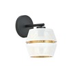 Malia K1 Hvid/Guld væglampe - Ø20 cm, E27, 230V, uden lyskilde