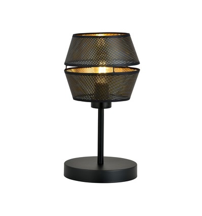 Malia Ln Sort/Guld bordlampe - Ø20 cm, E27, 230V, uden lyskilde