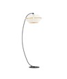 Malia Lp Hvid/Guld gulvlampe - Ø42 cm, E27, 230V, uden lyskilde