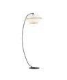 Malia Lp Hvid/Guld gulvlampe - Ø42 cm, E27, 230V, uden lyskilde