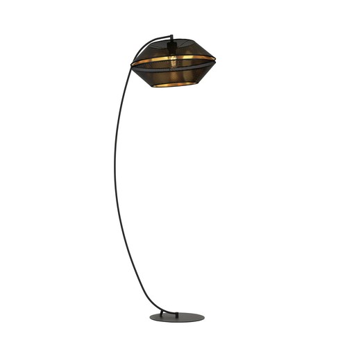 Malia Lp Sort/Guld gulvlampe - Ø42 cm, E27, 230V, uden lyskilde