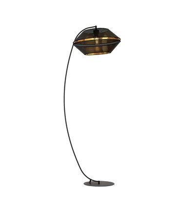 Malia Lp Sort/Guld gulvlampe - Ø42 cm, E27, 230V, uden lyskilde