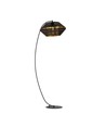 Malia Lp Sort/Guld gulvlampe - Ø42 cm, E27, 230V, uden lyskilde
