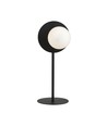 Oslo Ln Sort/Opal bordlampe - Ø15 cm, E14, 230V, uden lyskilde