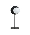 Oslo Ln Sort/Opal bordlampe - Ø15 cm, E14, 230V, uden lyskilde