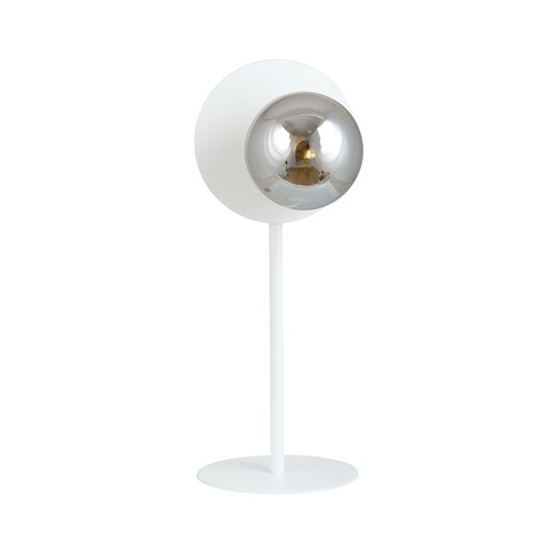 Oslo Ln Hvid/Grafit bordlampe - Ø14 cm, E14, 230V, uden lyskilde