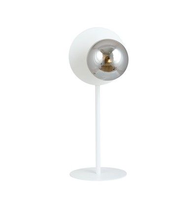 Oslo Ln Hvid/Grafit bordlampe - Ø14 cm, E14, 230V, uden lyskilde