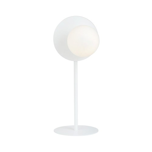 Oslo Ln Hvid/Opal bordlampe - Ø15 cm, E14, 230V, uden lyskilde