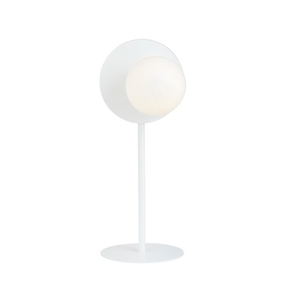 Oslo Ln Hvid/Opal bordlampe - Ø15 cm, E14, 230V, uden lyskilde