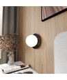 Oslo K1 Sort/Opal væglampe - Ø15 cm, E14, 230V, uden lyskilde