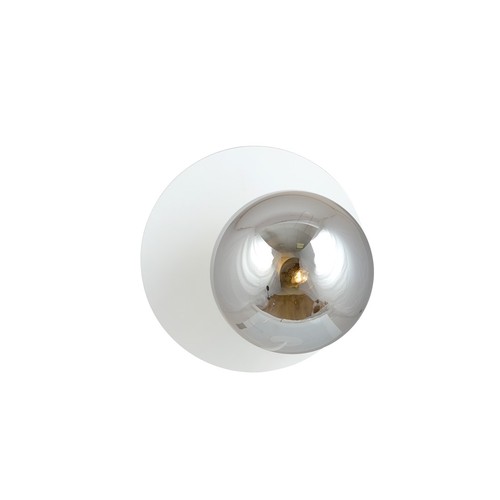 Oslo K1 Hvid/Grafit væglampe - Ø14 cm, E14, 230V, uden lyskilde