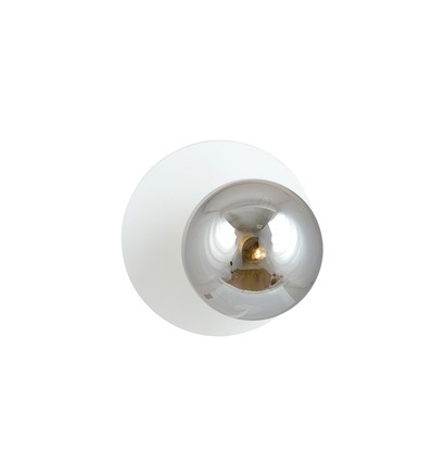 Oslo K1 Hvid/Grafit væglampe - Ø14 cm, E14, 230V, uden lyskilde
