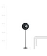 Oslo Lp Sort/Grafit gulvlampe - Ø14 cm, E14, 230V, uden lyskilde