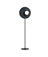 Oslo Lp Sort/Opal gulvlampe - Ø15 cm, E14, 230V, uden lyskilde