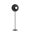 Oslo Lp Sort/Opal gulvlampe - Ø15 cm, E14, 230V, uden lyskilde