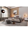 Oslo Lp Sort/Opal gulvlampe - Ø15 cm, E14, 230V, uden lyskilde