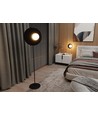 Oslo Lp Sort/Opal gulvlampe - Ø15 cm, E14, 230V, uden lyskilde