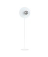 Oslo Lp Hvid/Grafit gulvlampe - Ø14 cm, E14, 230V, uden lyskilde
