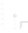 Oslo Lp Hvid/Opal gulvlampe - Ø15 cm, E14, 230V, uden lyskilde