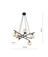 Essa 5 Rav pendellampe - Ø14 cm, E14, 230V, uden lyskilde