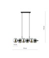 Rory 6 Grafit pendellampe - Ø14 cm, E14, 230V, uden lyskilde