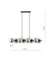 Rory 8 Grafit pendellampe - Ø14 cm, E14, 230V, uden lyskilde