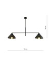 Maverick 2 Sort lysekrone - Ø22 cm, E27, 230V, uden lyskilde