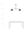 Maverick 2 Sort lysekrone - Ø22 cm, E27, 230V, uden lyskilde