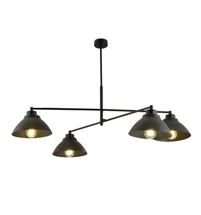 Maverick 4 Sort lysekrone - Ø22 cm, E27, 230V, uden lyskilde