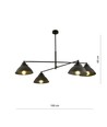 Maverick 4 Sort lysekrone - Ø22 cm, E27, 230V, uden lyskilde