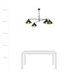 Maverick 4 Sort lysekrone - Ø22 cm, E27, 230V, uden lyskilde
