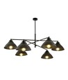 Maverick 6 Sort lysekrone - Ø22 cm, E27, 230V, uden lyskilde