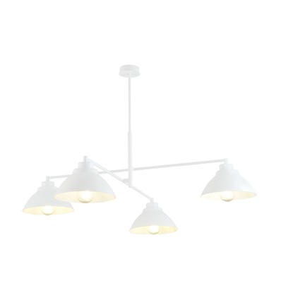 Maverick 4 Hvid lysekrone - Ø22 cm, E27, 230V, uden lyskilde