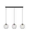 Gino 3 Sort/Guld pendellampe - Ø24 cm, E27, 230V, uden lyskilde