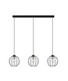 Gino 3 Sort/Guld pendellampe - Ø24 cm, E27, 230V, uden lyskilde
