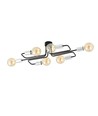 Veken 6A Sølv loftslampe - E27, 230V, uden lyskilde