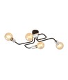 Veken 4 Sølv loftslampe - E27, 230V, uden lyskilde