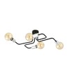 Veken 4 Sølv loftslampe - E27, 230V, uden lyskilde