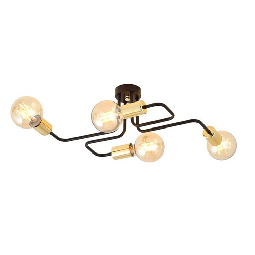 Veken 4 Guld loftslampe - E27, 230V, uden lyskilde