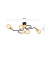 Veken 4 Guld loftslampe - E27, 230V, uden lyskilde