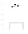 Talia 2 Sort loftslampe - E27, 230V, uden lyskilde