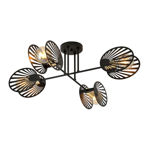 Talia 4 Sort loftslampe - E27, 230V, uden lyskilde