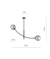 Hunter 2 Sort/Grafit loftslampe - Ø14 cm, E14, 230V, uden lyskilde