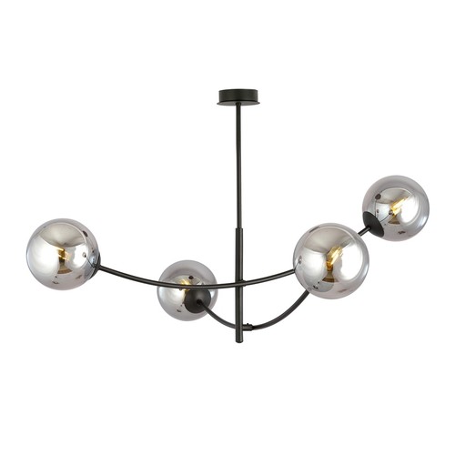 Hunter 4 Sort/Grafit loftslampe - Ø14 cm, E14, 230V, uden lyskilde