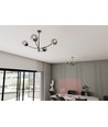 Hunter 4 Sort/Grafit loftslampe - Ø14 cm, E14, 230V, uden lyskilde