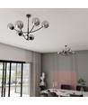 Hunter 6 Sort/Grafit loftslampe - Ø14 cm, E14, 230V, uden lyskilde